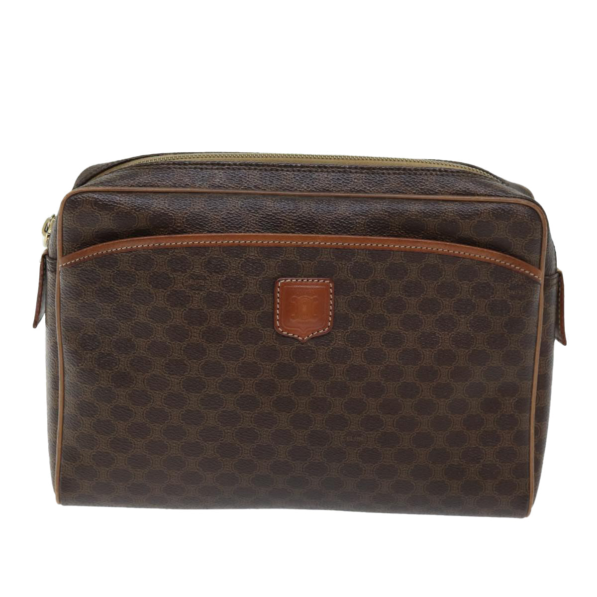 Luxury Macadam Clutch Bag Pvc Canvas Brown Pvc Brown
