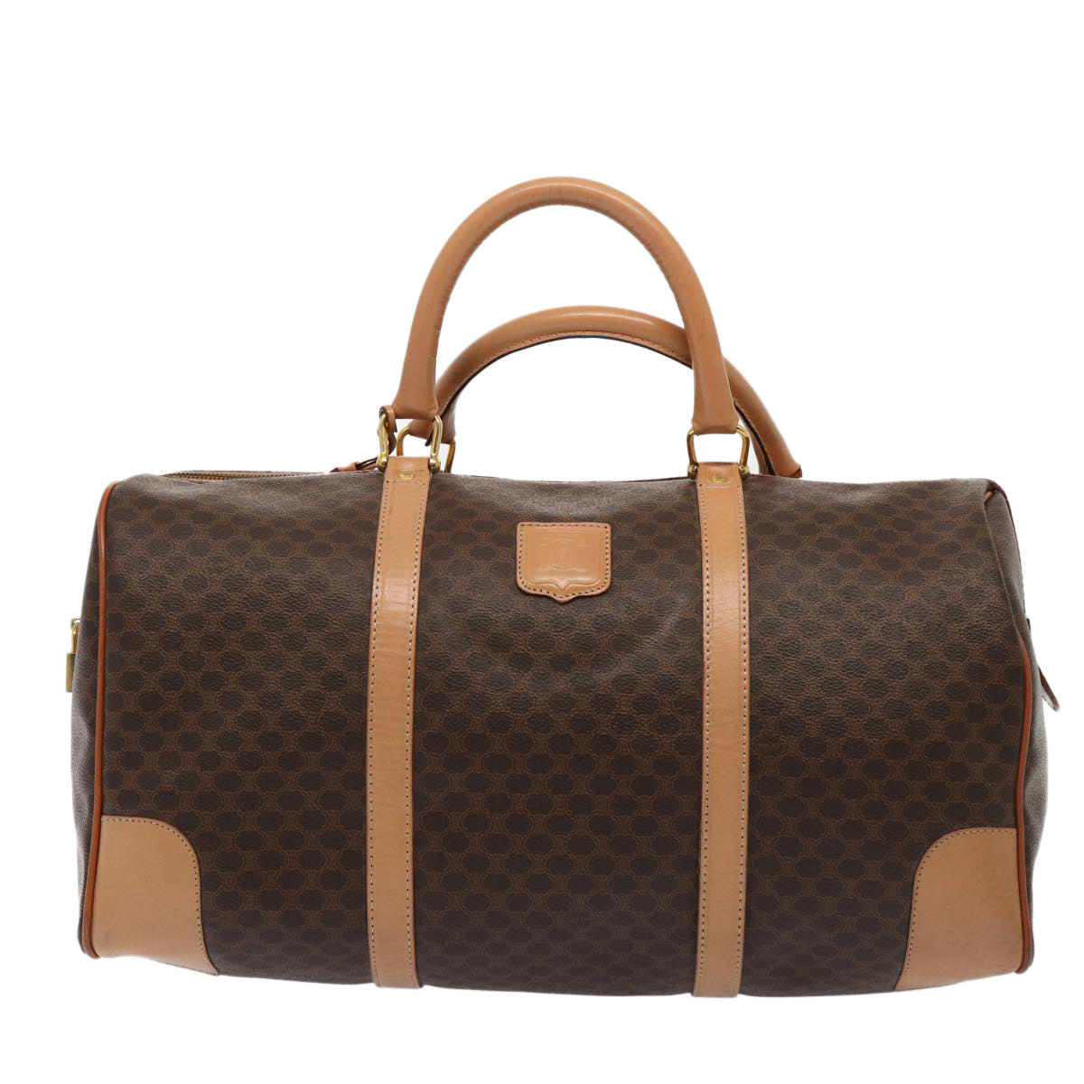 Luxury Macadam Boston Bag Pvc Set Beige Leather Canvas Travel Bag