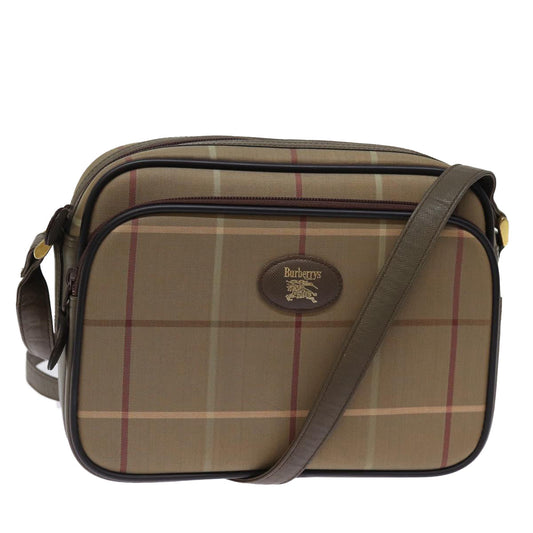 Burberry Luxury ss Nova Check Shoulder Bag Auth Yk12716 Canvas Beige