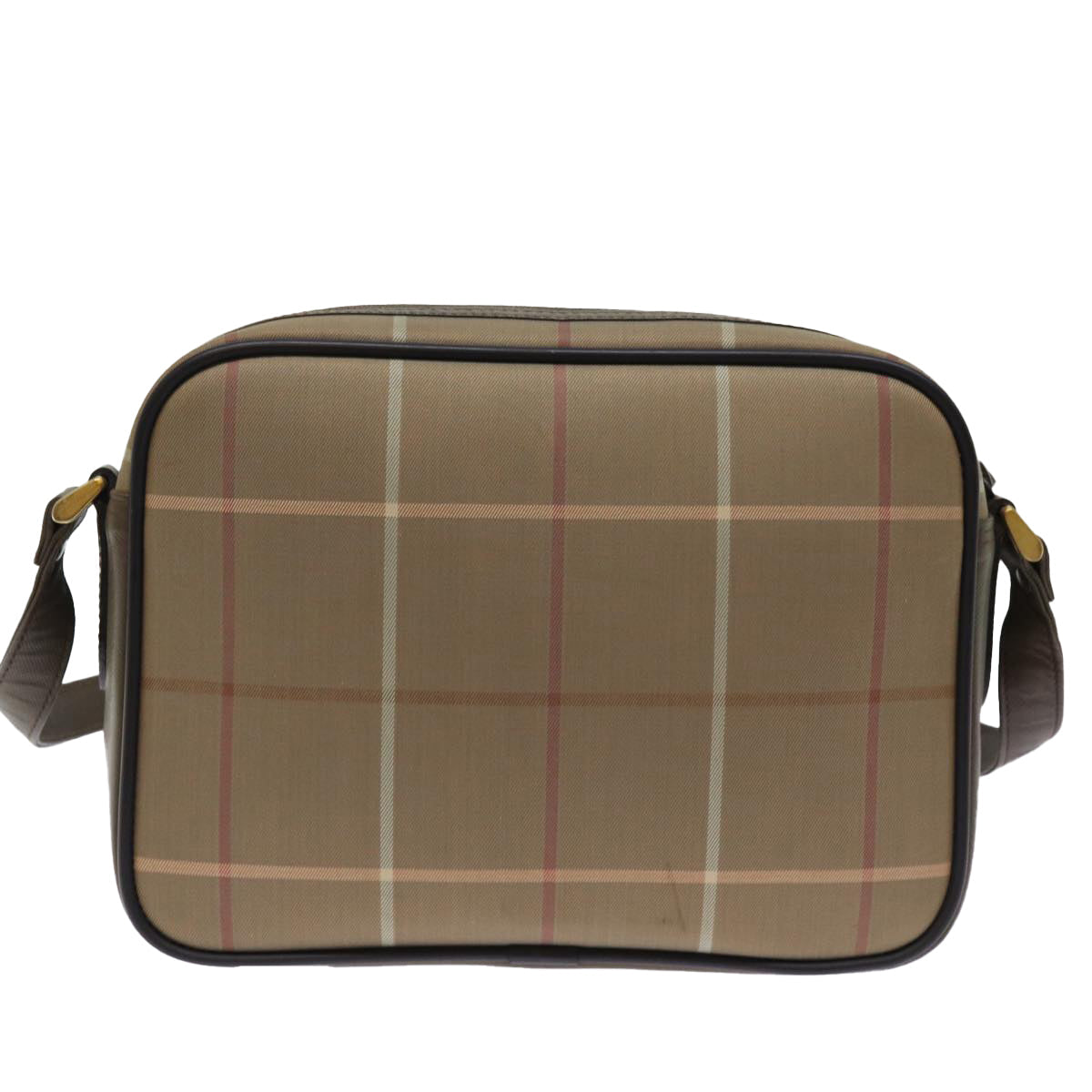 Burberry Luxury ss Nova Check Shoulder Bag Auth Yk12716 Canvas Beige