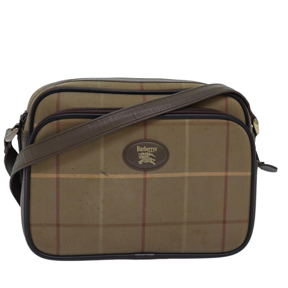 Burberry Luxury ss Nova Check Shoulder Bag Auth Yk12717 Canvas Beige