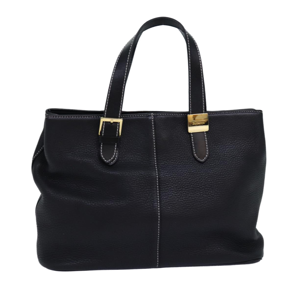 Burberry Luxury ss Hand Bag Auth Yk12762 Leather Black Travel Bag