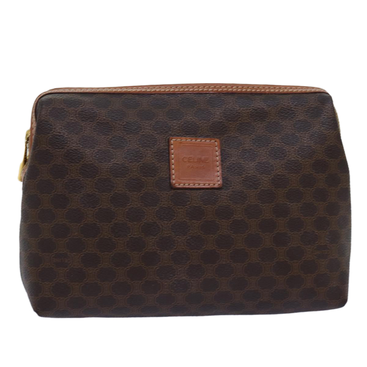 Luxury Macadam Pouch Pvc Handbag Canvas Brown Travel Bag
