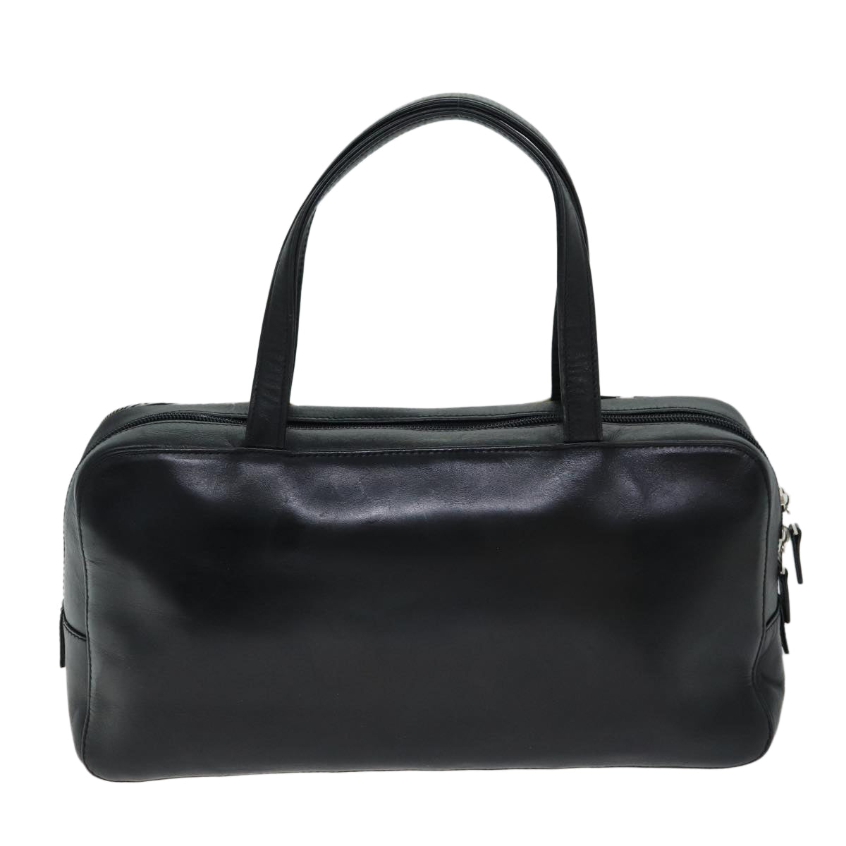 Burberry Luxury Nova Check Hand Bag Auth Yk13164 Leather Canvas Black Travel Bag