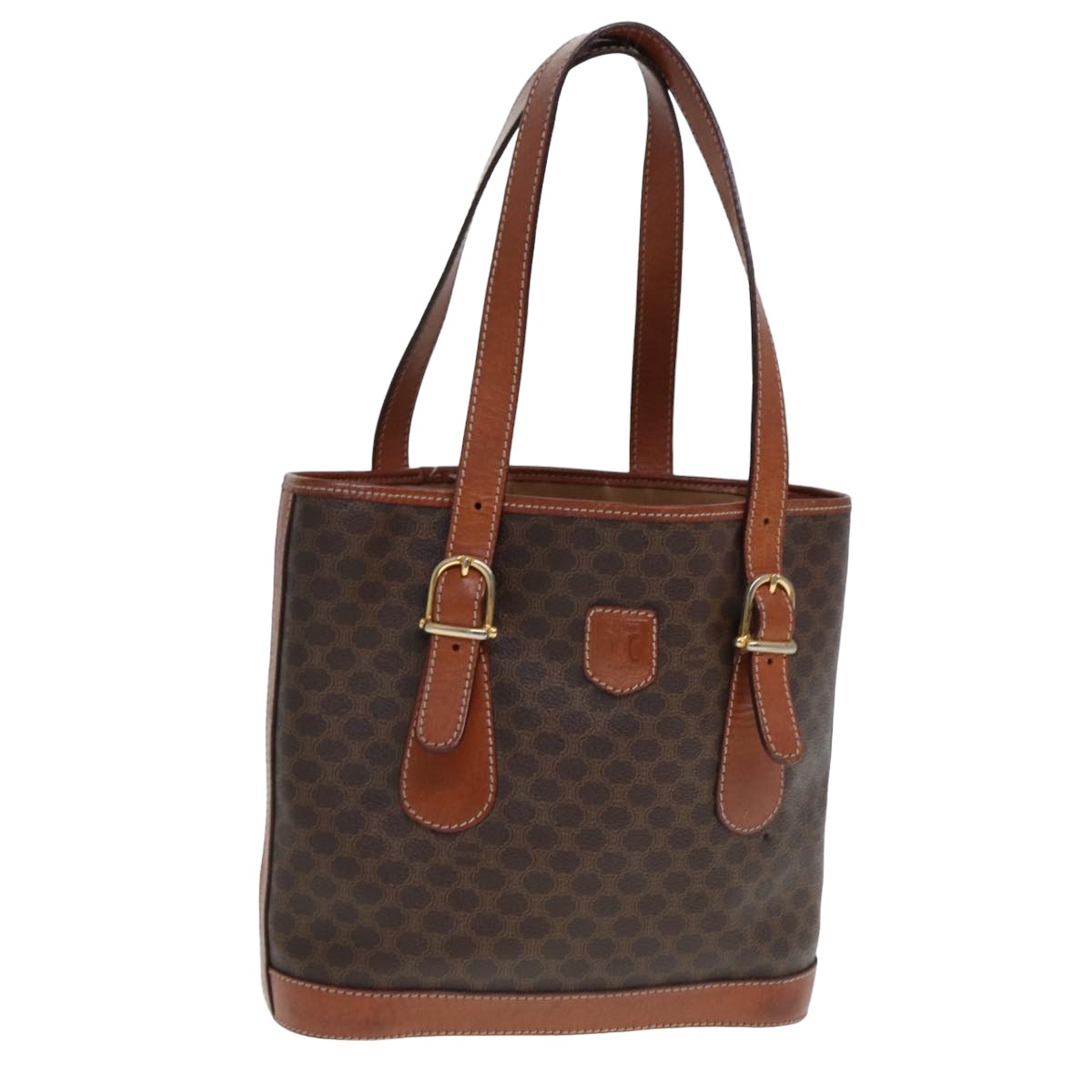 Luxury Macadam Tote Bag Pvc Canvas Brown
