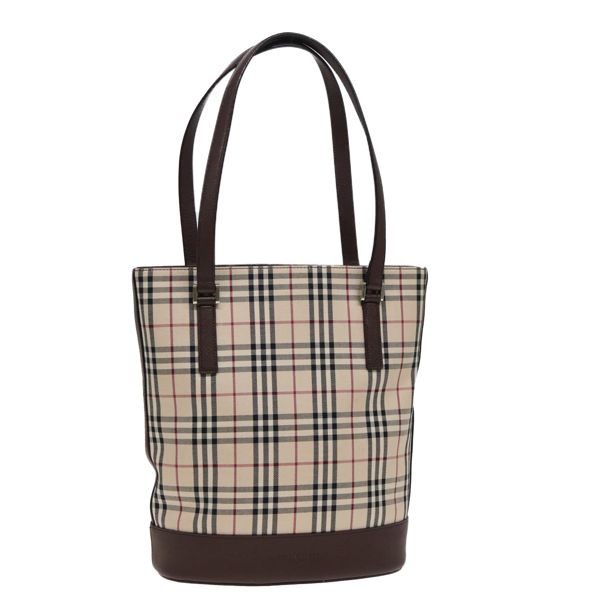 Burberry Luxury Nova Check Tote Bag Auth Yk13282 Canvas Beige
