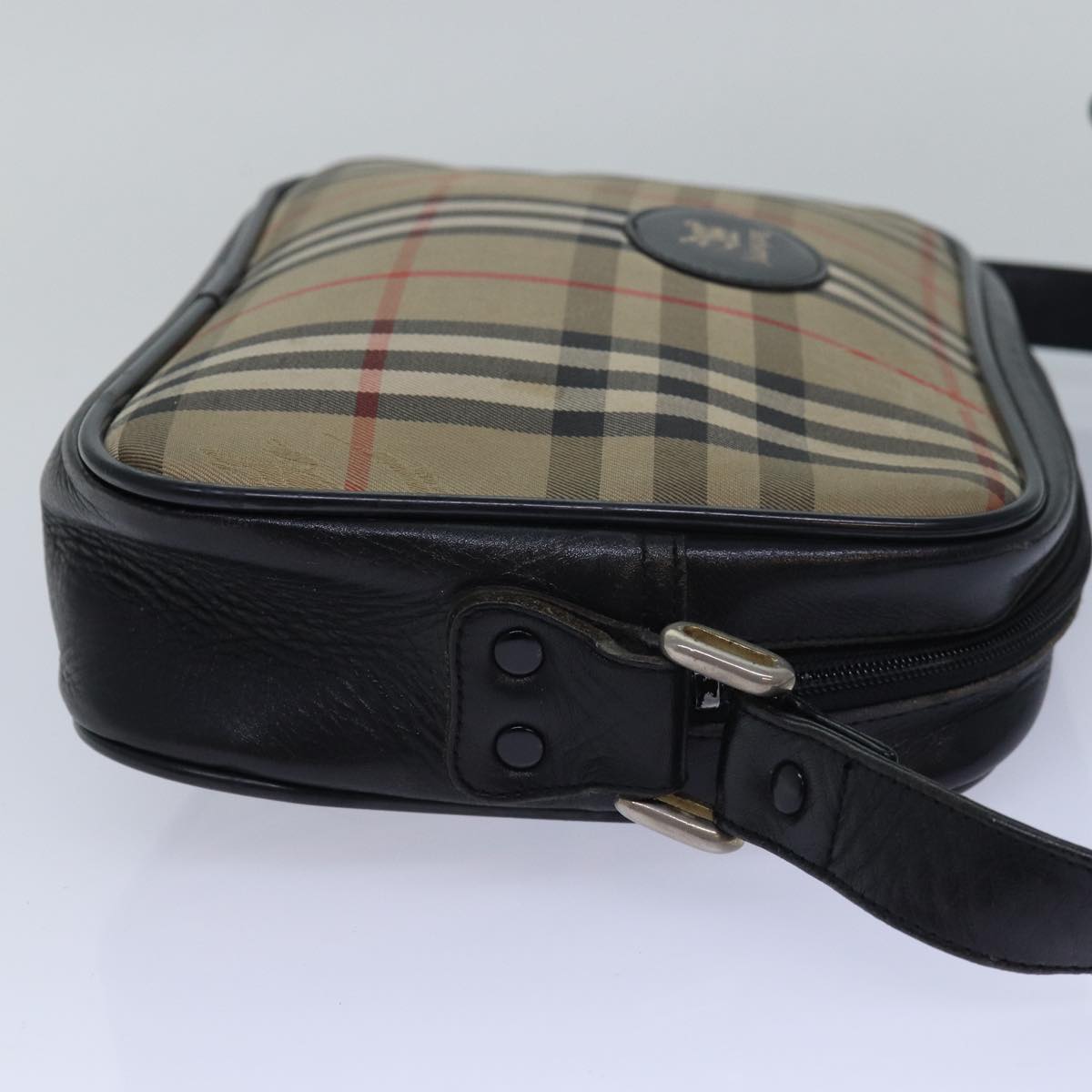 Burberry Luxury ss Nova Check Shoulder Bag Auth Yk13298 Canvas Beige