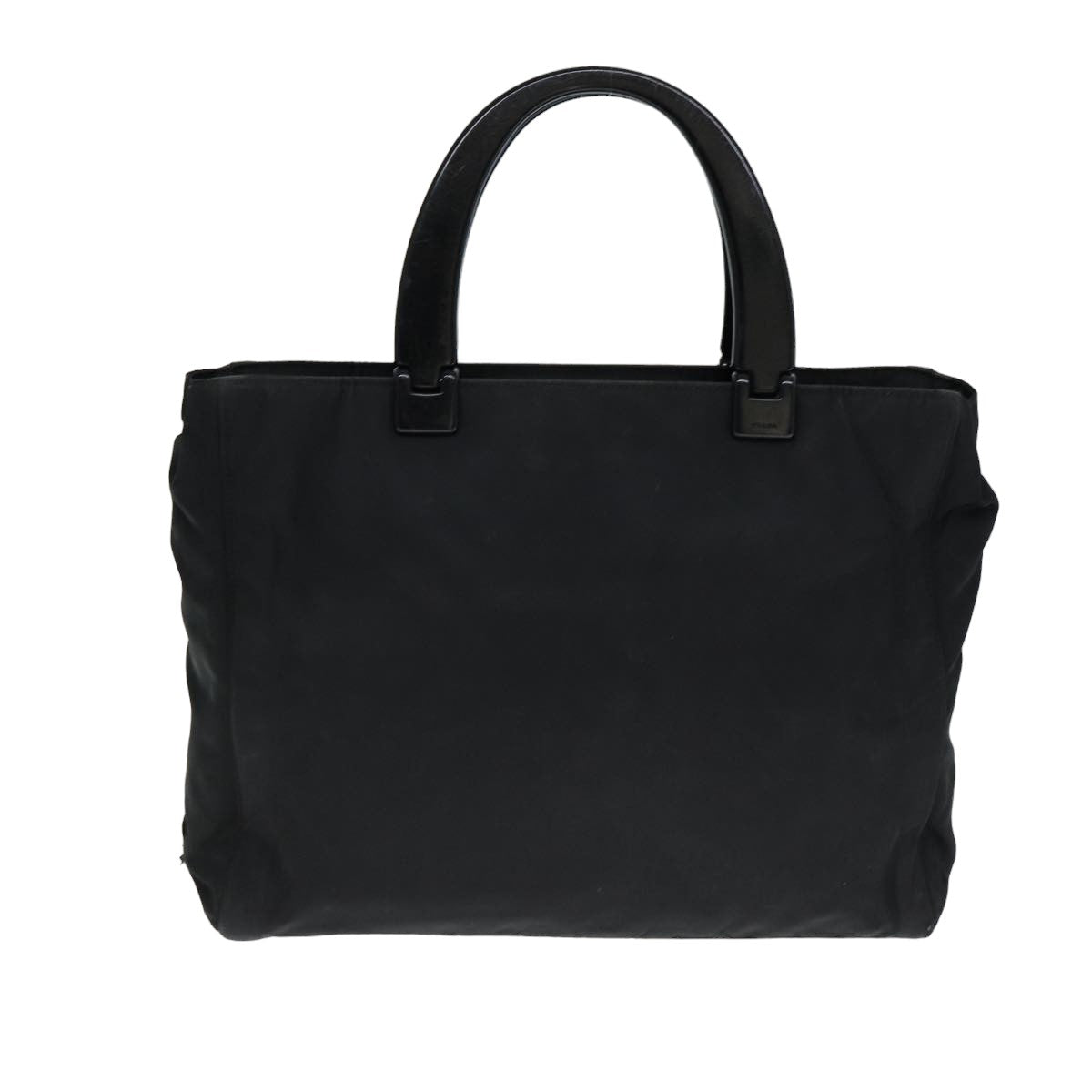 Prada Hand Bag Auth Nylon Black Travel Bag Black Auth Yk13458