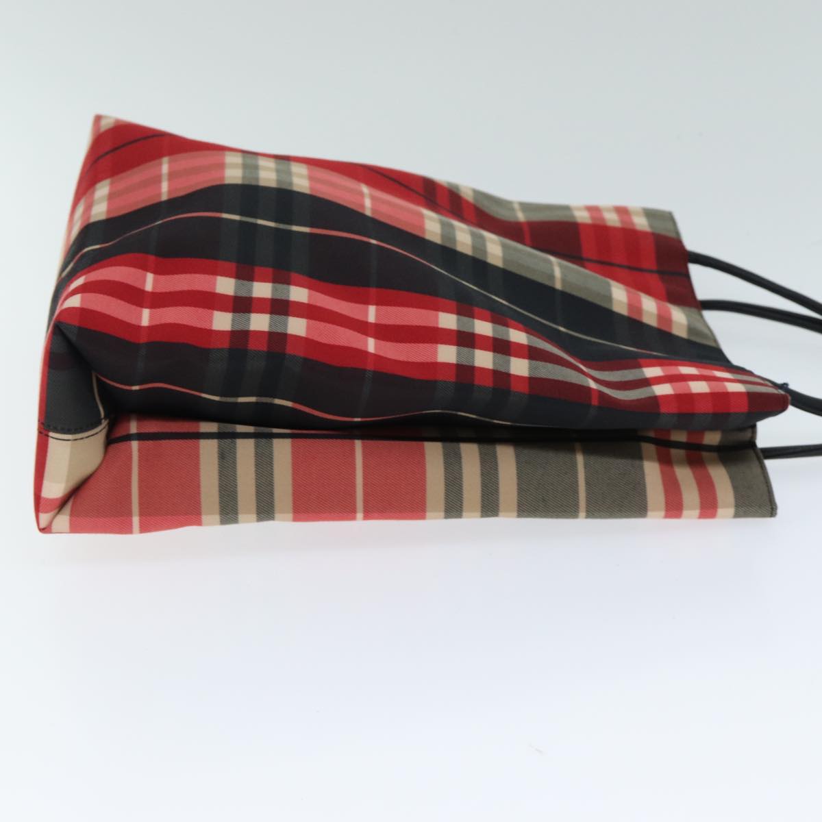 Burberry Luxury Nova Check Hand Bag Auth Yk13550 Canvas Red Travel Bag