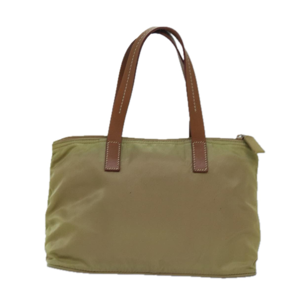 Prada Hand Bag Auth Nylon Beige Travel Bag Beige Auth Yk13783