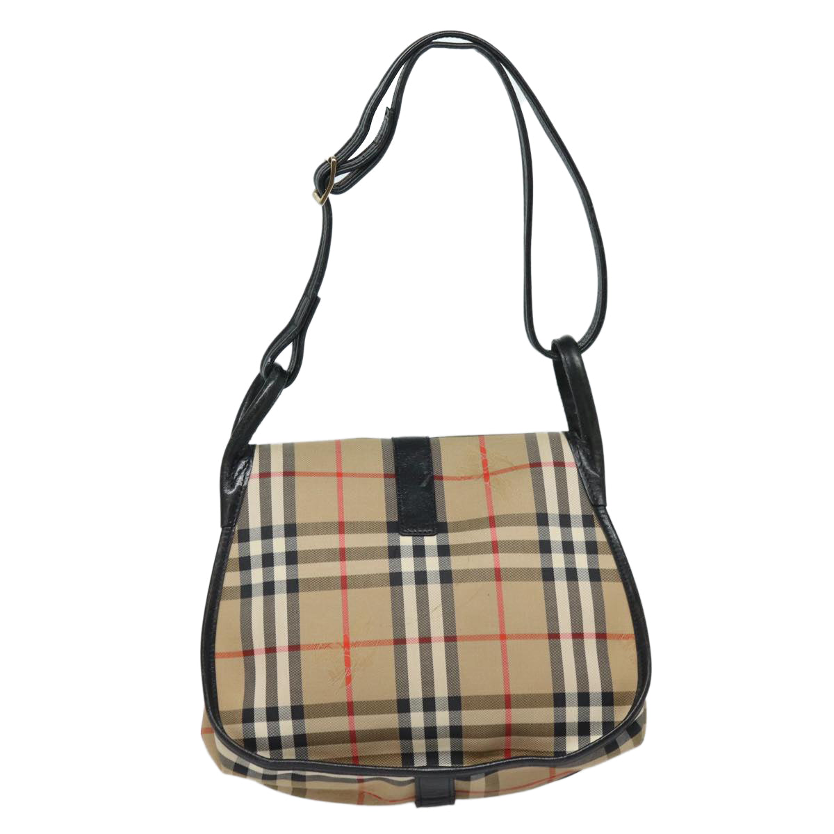 Burberry Luxury ss Nova Check Shoulder Bag Auth Yk13921 Canvas Beige
