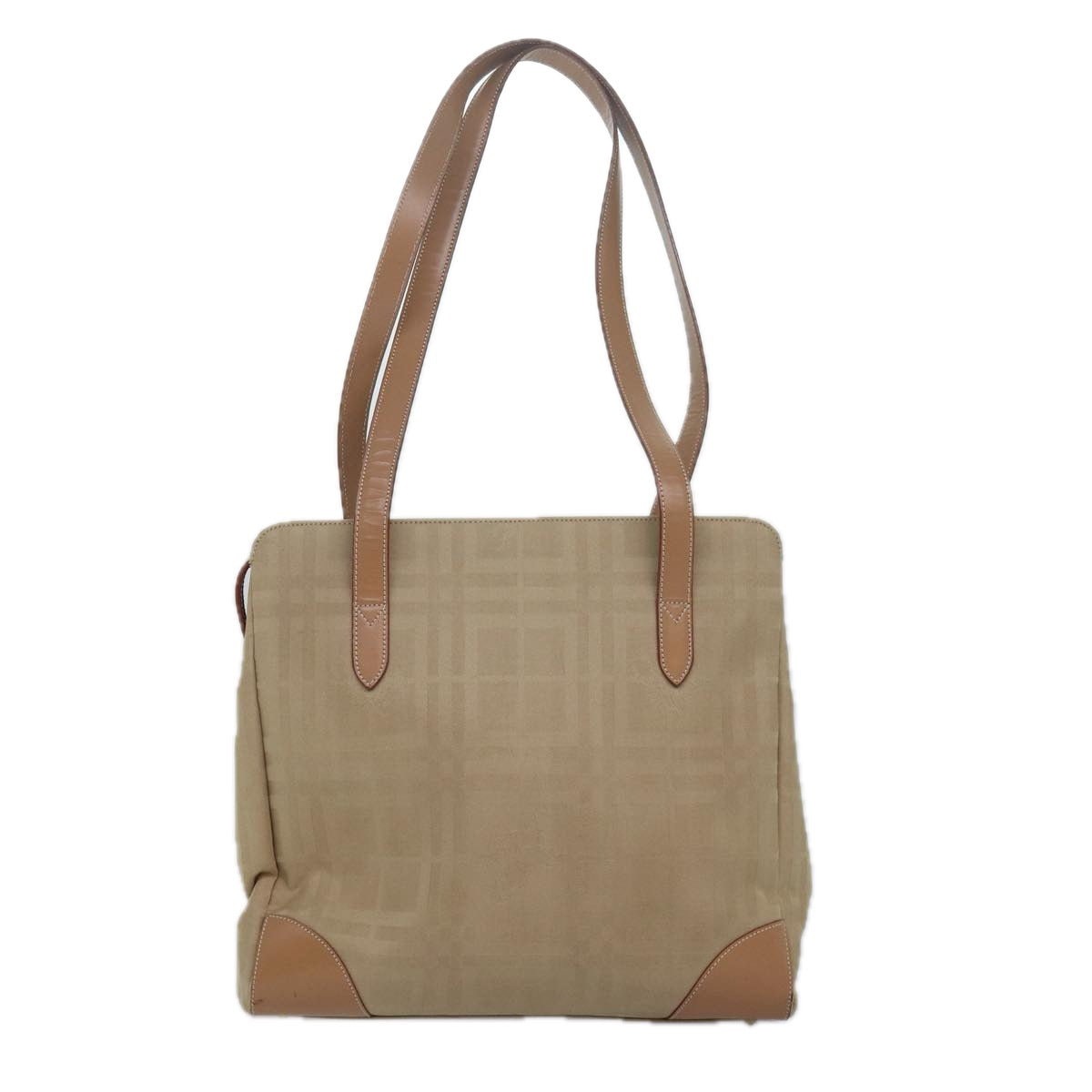 Burberry Luxury ss Nova Check Shoulder Bag Auth Yk13997 Canvas Beige