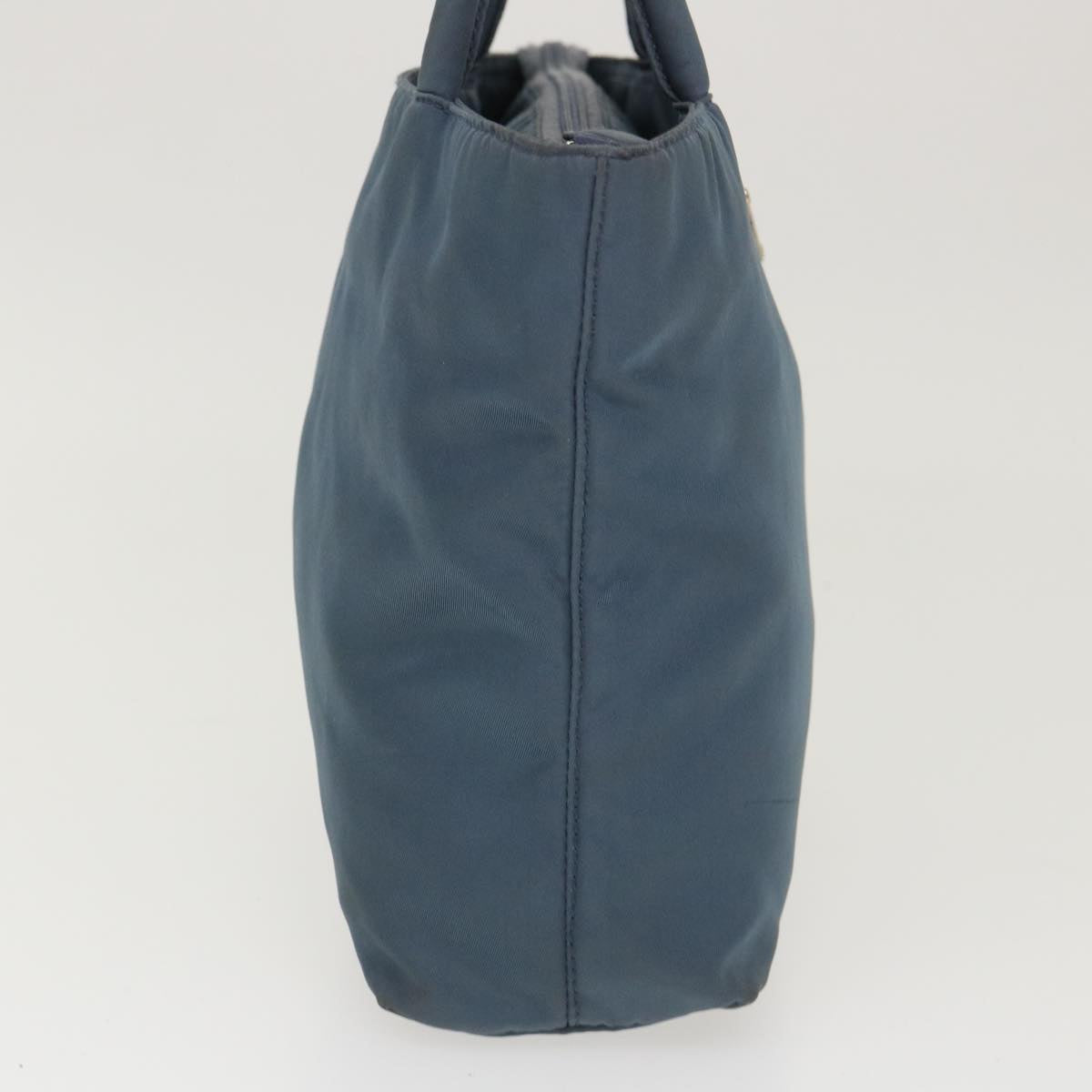 Prada Hand Bag Nylon Blue Travel Bag