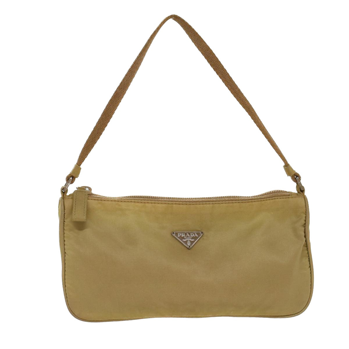Prada Accessory Pouch Luxury Handbag Nylon Beige Clutch Bag Nylon Beige Yk7985