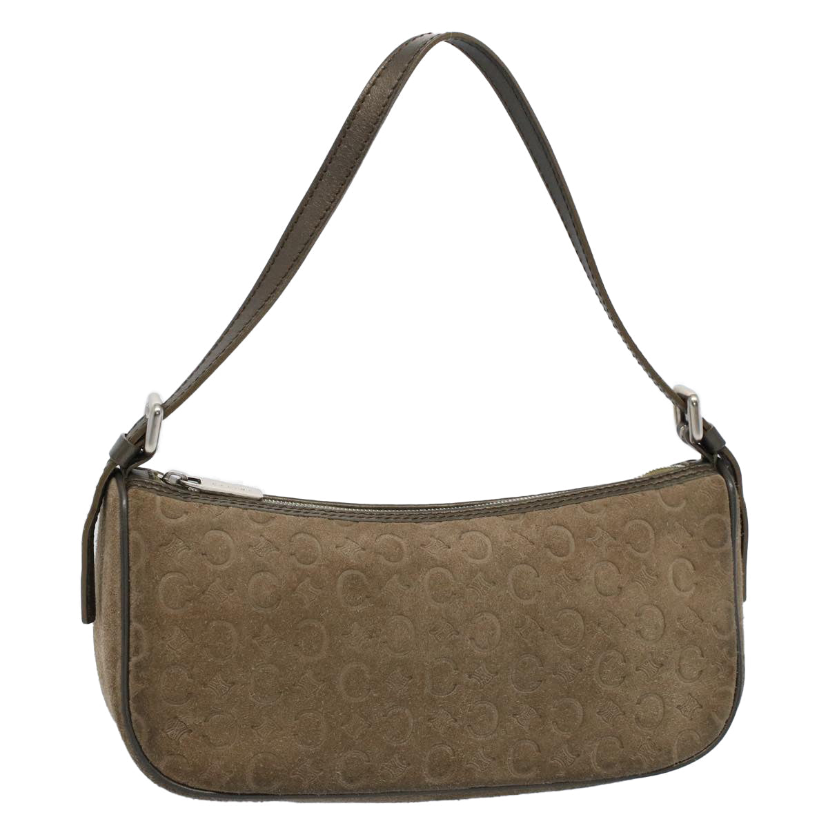 Luxury C Macadam Accessory Pouch Handbag Canvas Brown Travel Bag
