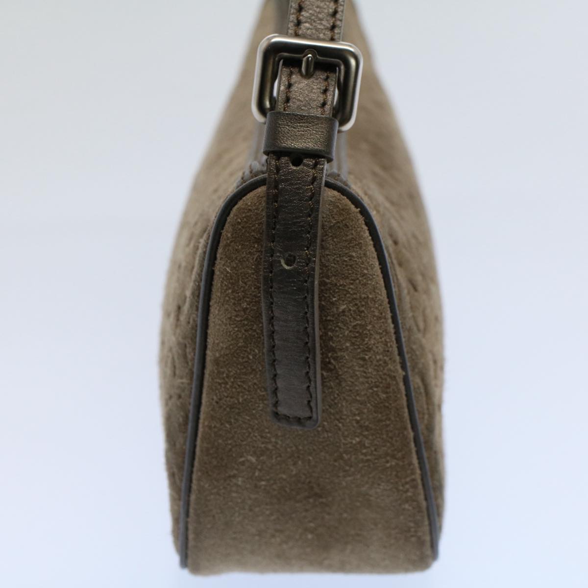 Luxury C Macadam Accessory Pouch Handbag Canvas Brown Travel Bag