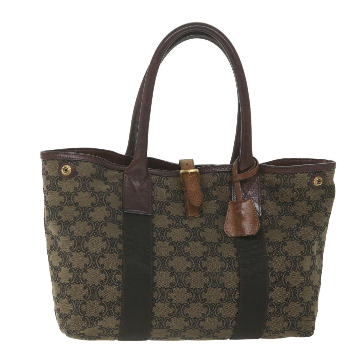 Luxury Macadam Shoulder Bag Set Navy Canvas Brown