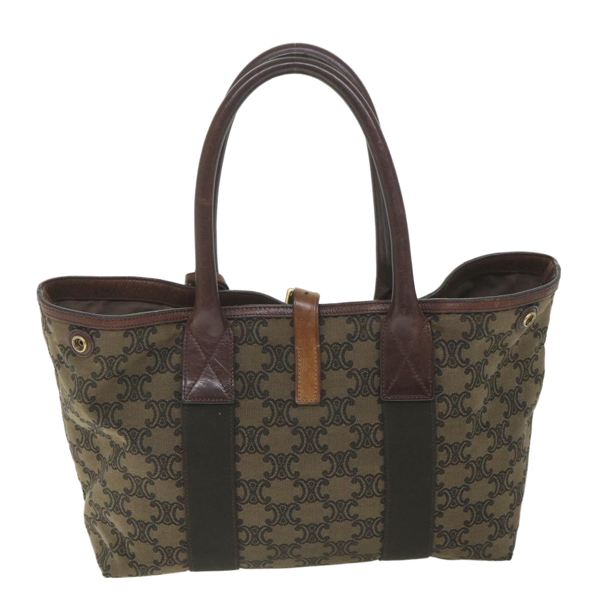 Luxury Macadam Shoulder Bag Set Navy Canvas Brown