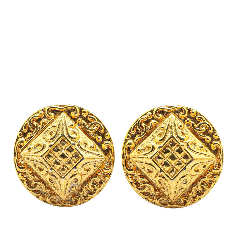Chanel Gold Plated Earrings Jewelry
