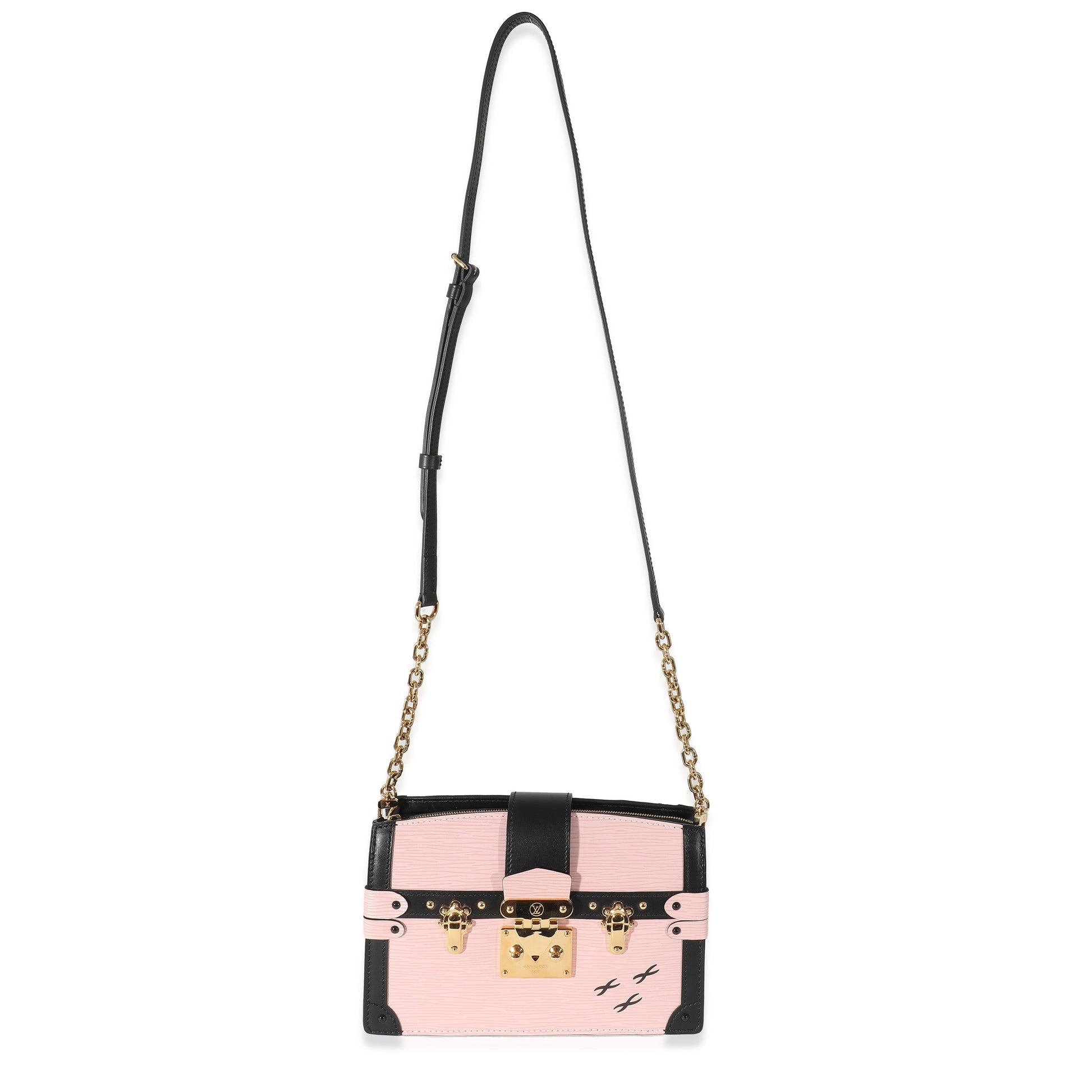 Louis Vuitton Rose Ballerine Epi Trunk Leather Shoulder Bag