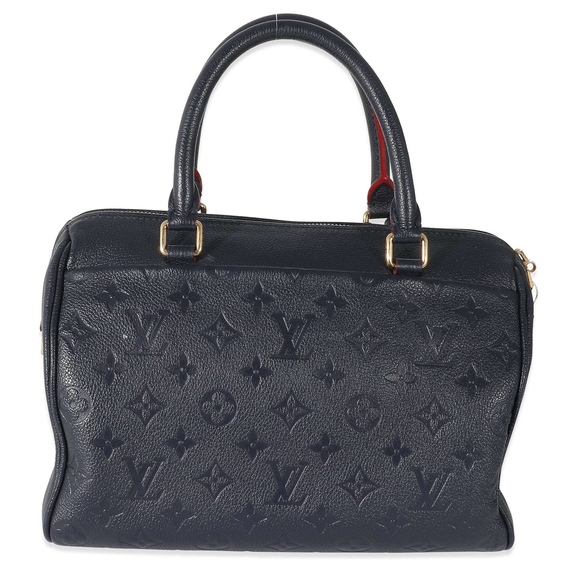 Louis Vuitton Marine Rouge Empreinte Speedy Bandoulière Monogram Handbag