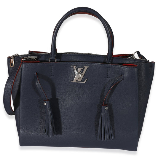 Louis Vuitton Marine Rouge Lockmeto Calfskin Tote Bag