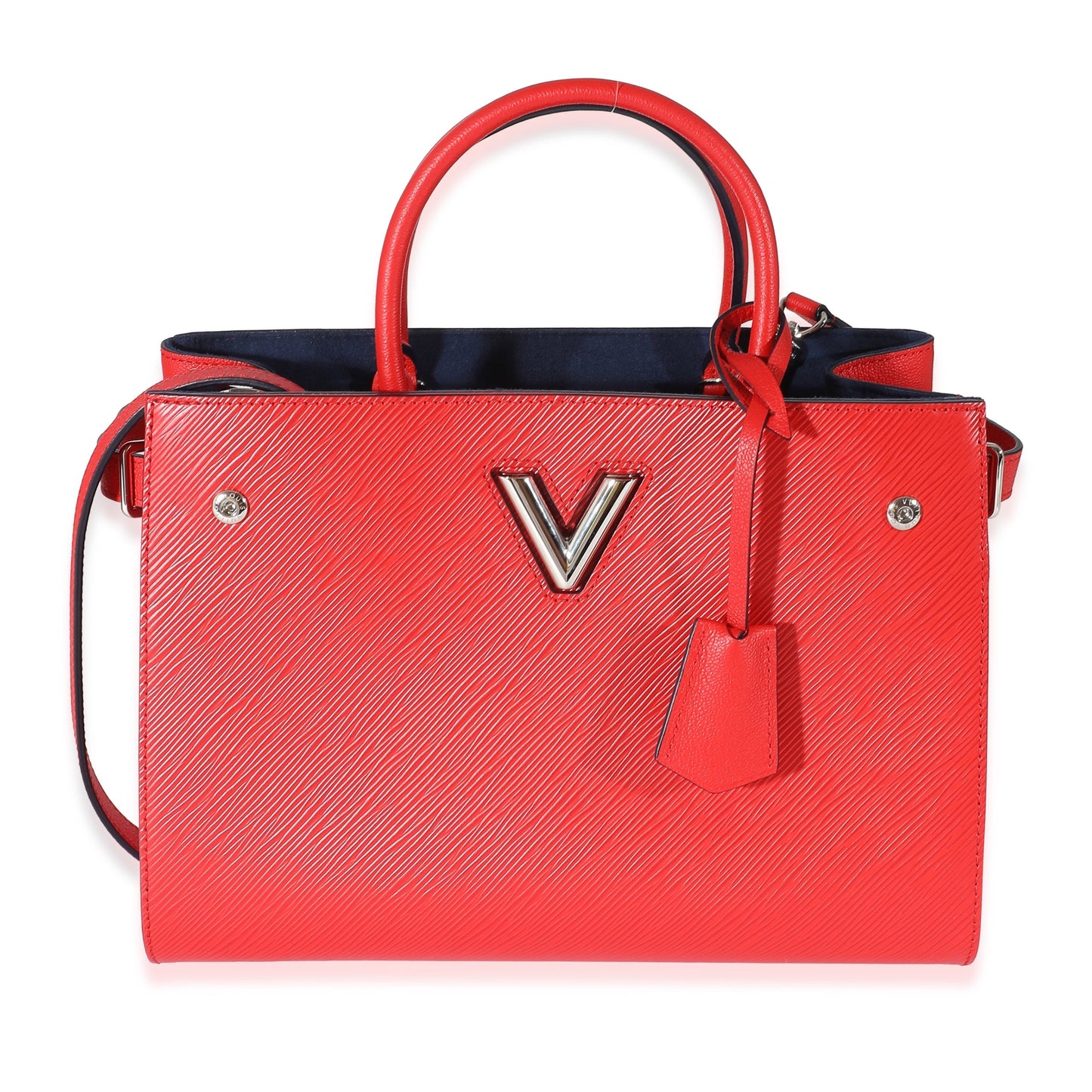 Louis Vuitton Epi Twisted Leather Red Tote Bag