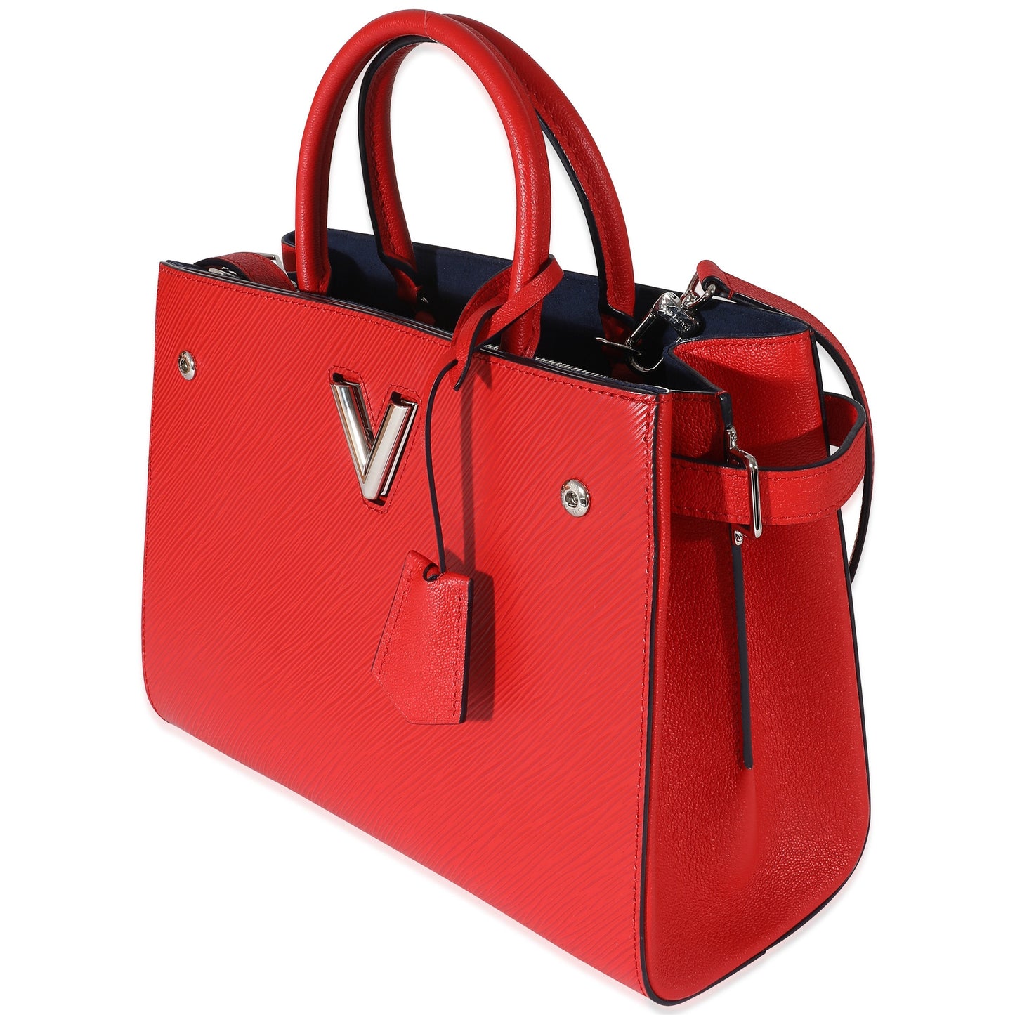 Louis Vuitton Epi Twisted Leather Red Tote Bag