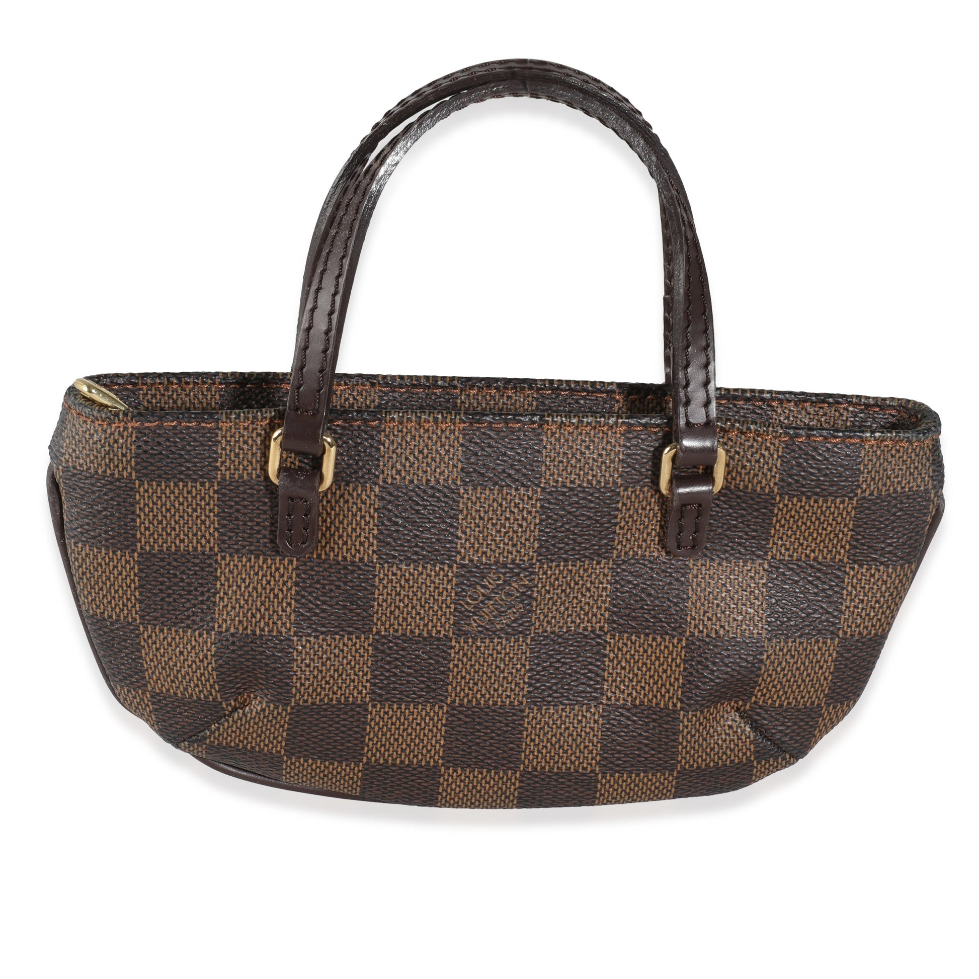 Louis Vuitton Damier Ebene Manosque GM Pochette Canvas Clutch Bag