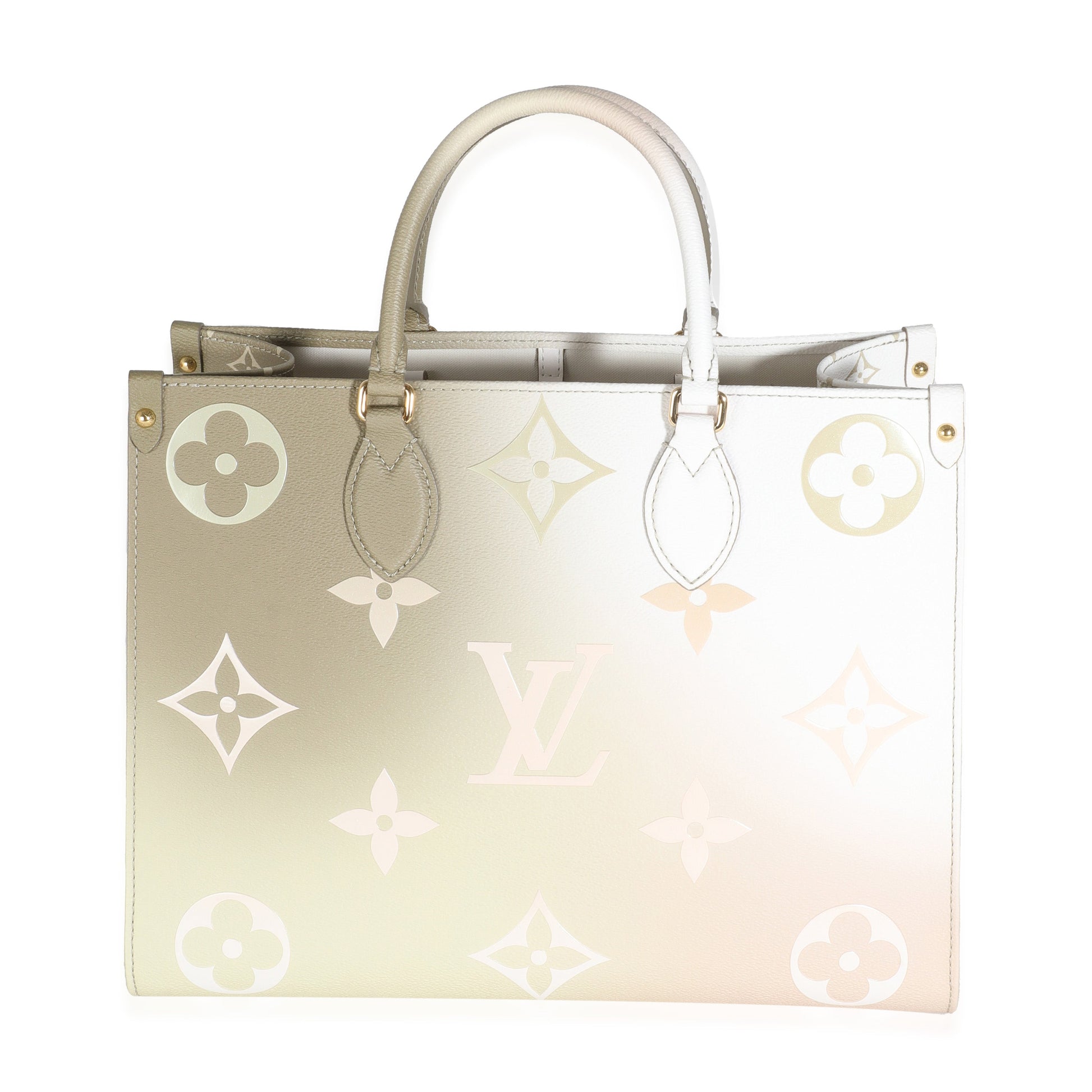 Louis Vuitton Spring City Sunset Onthego MM Monogram Canvas Khaki Jewelry