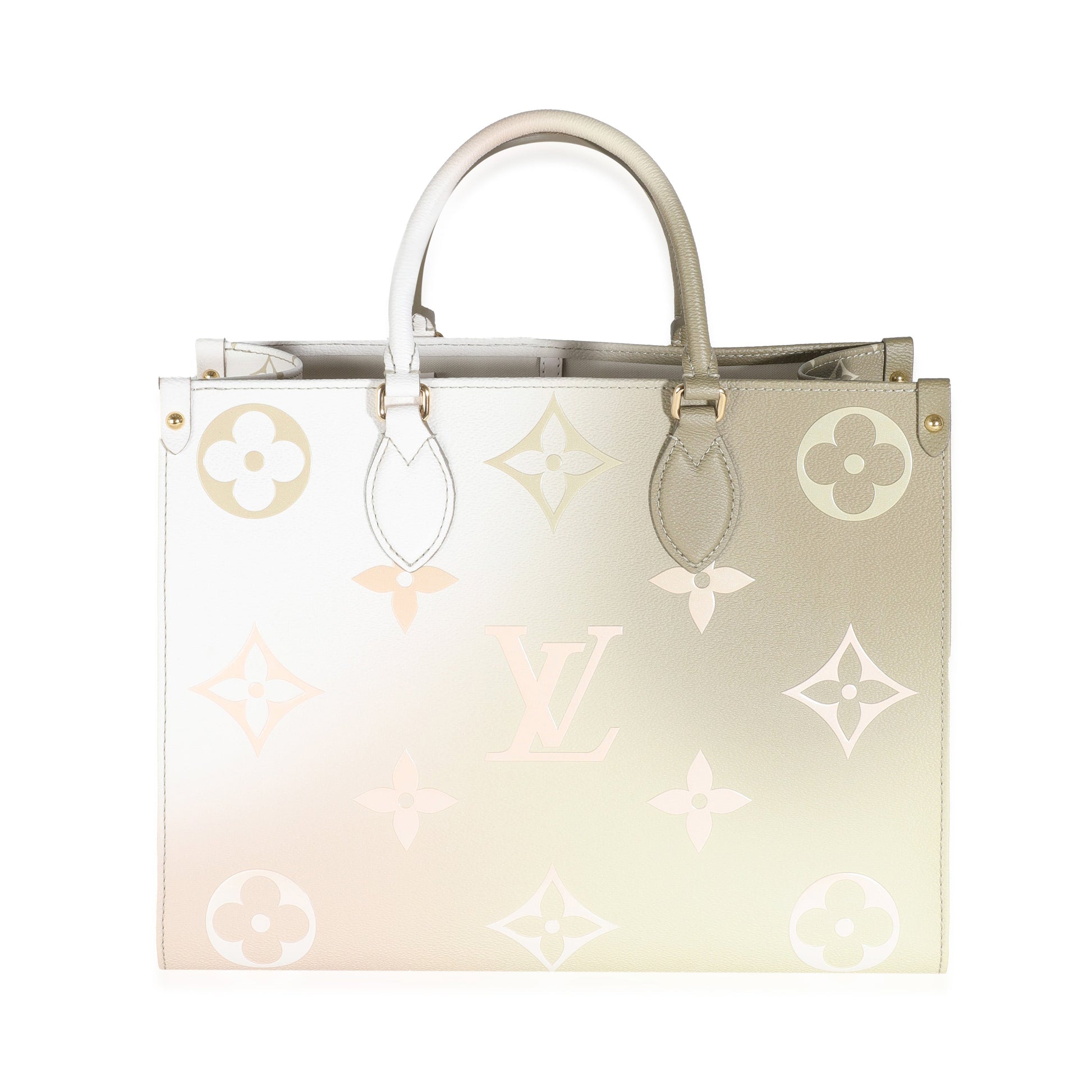 Louis Vuitton Spring City Sunset Onthego MM Monogram Canvas Khaki Jewelry