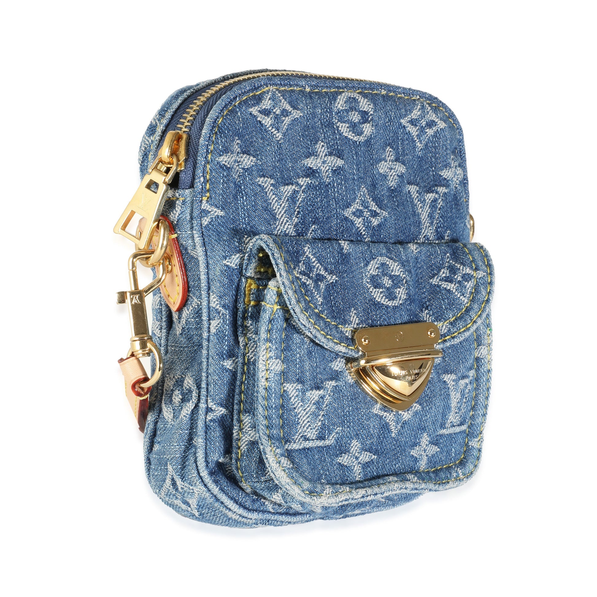 Louis Vuitton Fairfax Pochette Monogram Denim Clutch Bag