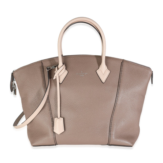 Louis Vuitton Taupe Petale Taurillon Soft Lockit Handbag