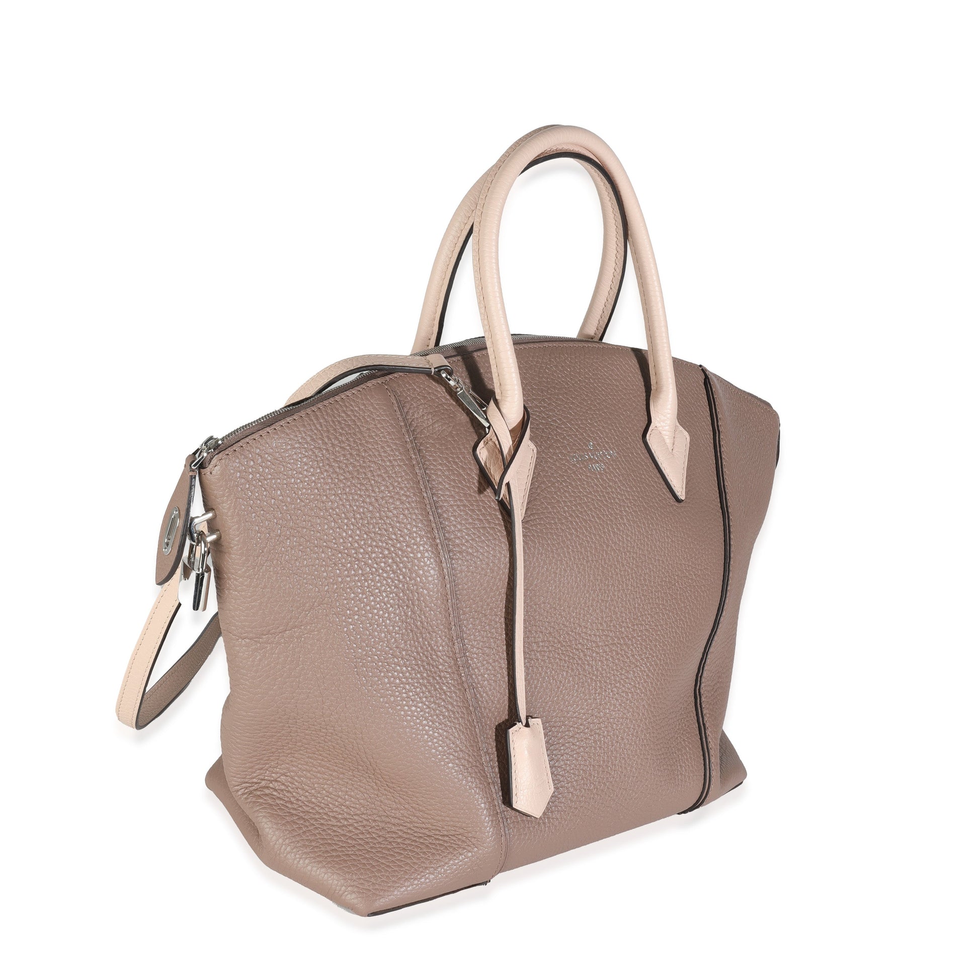 Louis Vuitton Taupe Petale Taurillon Soft Lockit Handbag