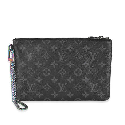 Louis Vuitton Eclipse Fragment Design Ipad Pouch Monogram Canvas Handbag