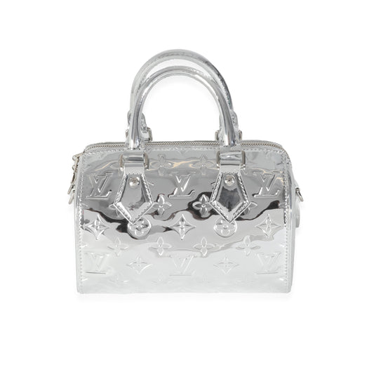 Louis Vuitton Sier Miroir Speedy Bandouliere 20 Monogram Silver Handbag