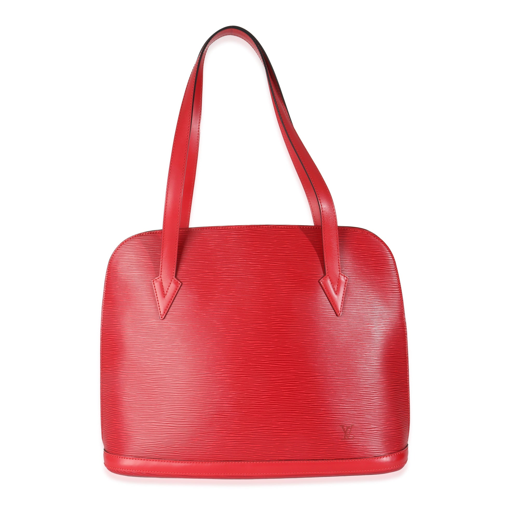 Louis Vuitton Castillan Epi Lussac Red Handbag
