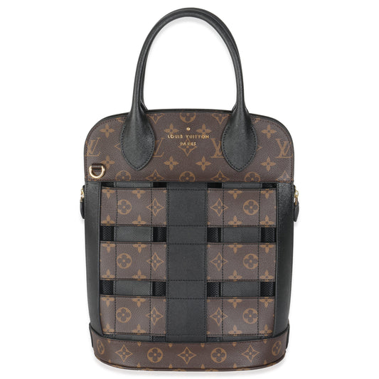 Louis Vuitton Tressage Monogram Canvas Black Handbag