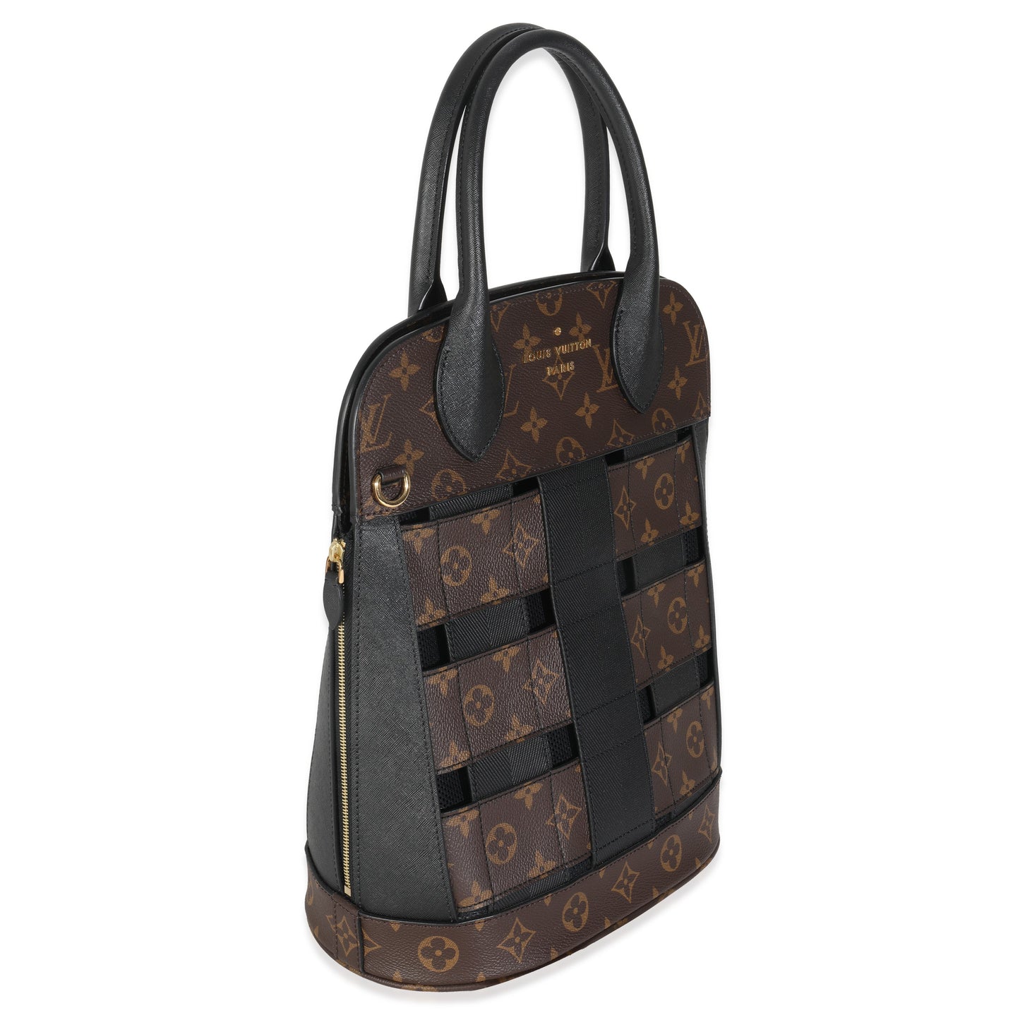 Louis Vuitton Tressage Monogram Canvas Black Handbag
