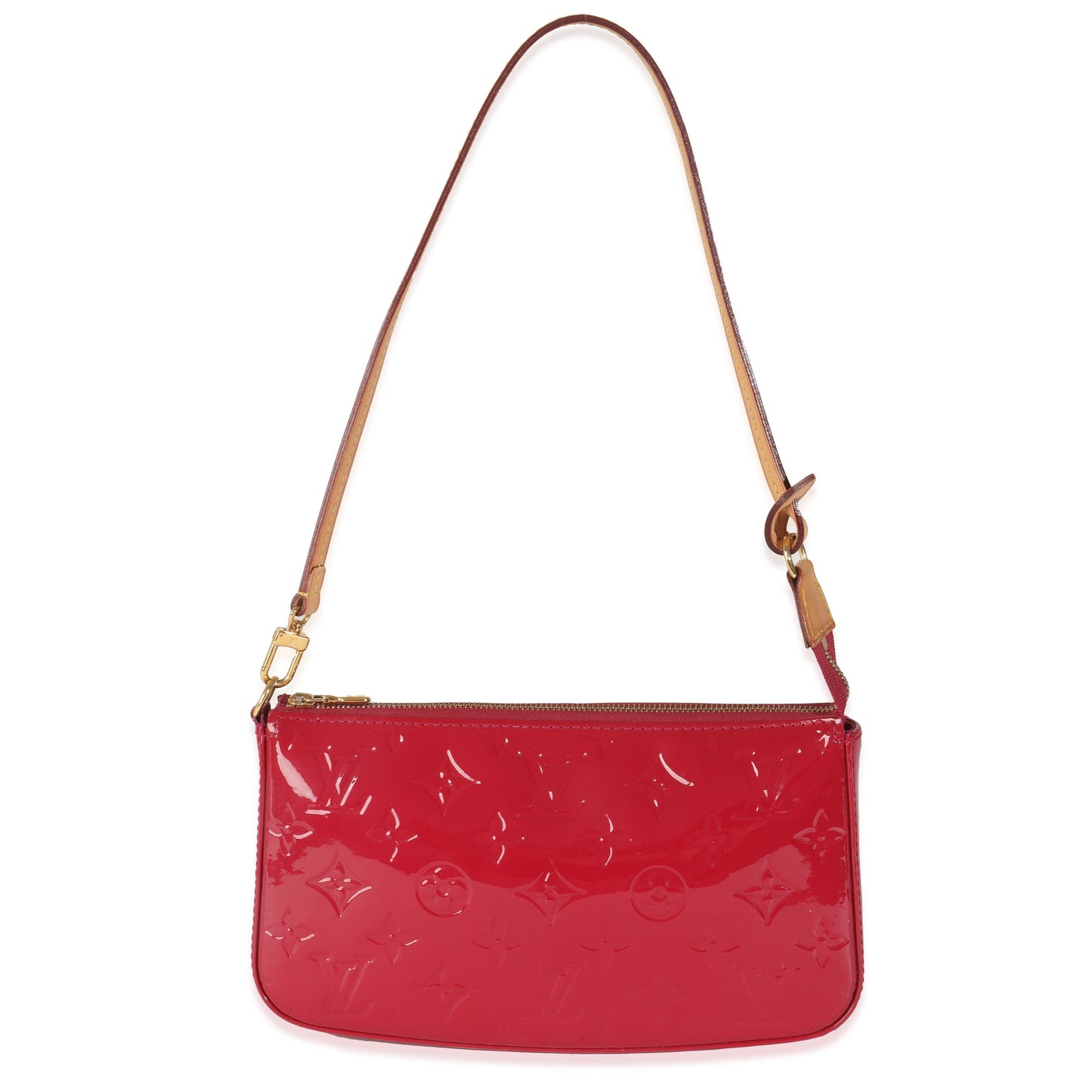 Louis Vuitton Rose Indien Vernis Pochette Accessoires Monogram Clutch Bag