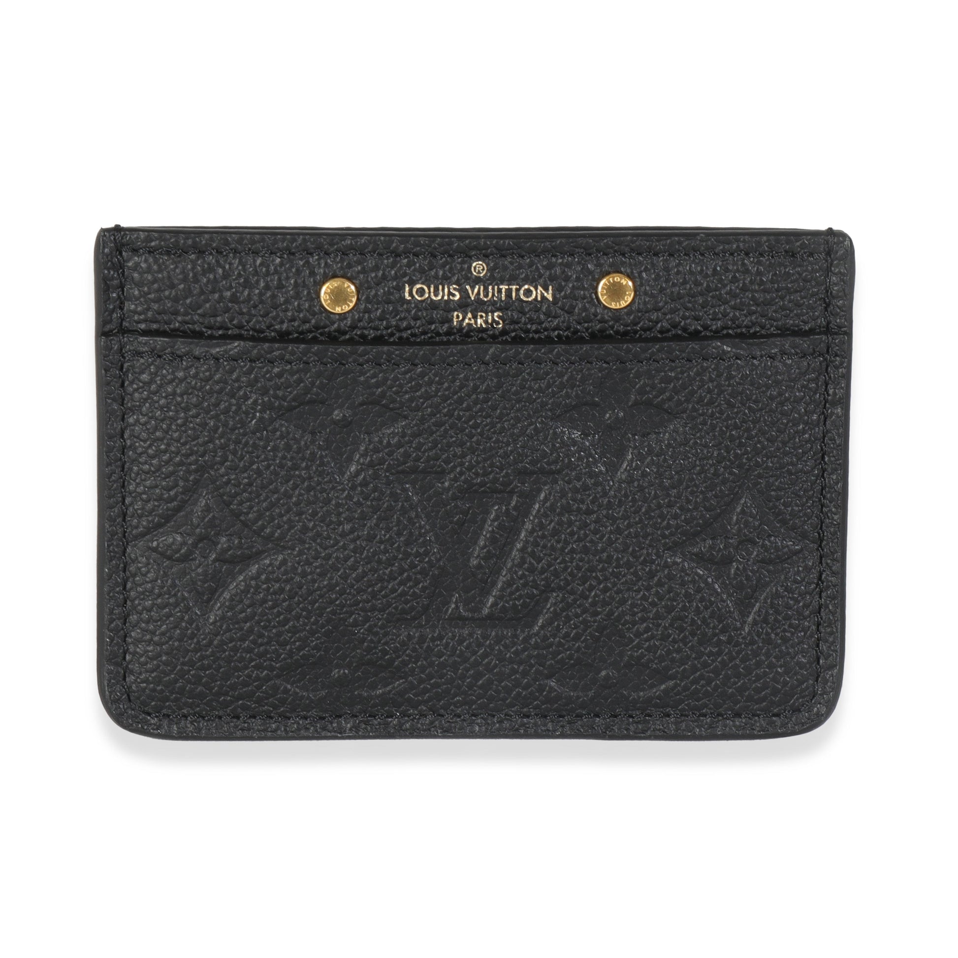 Louis Vuitton Empreinte Credit Holder Monogram Black Wallet Case