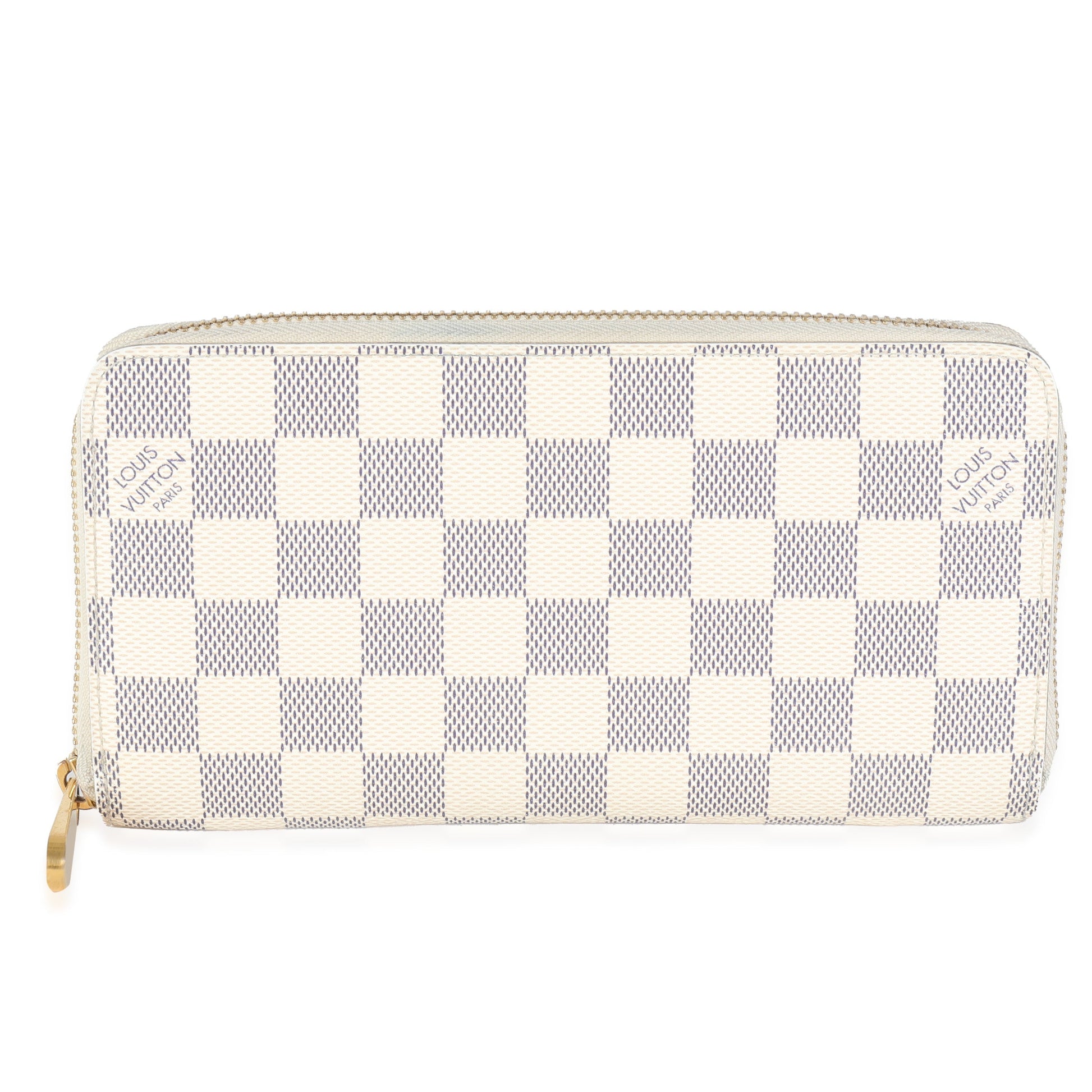 Louis Vuitton Damier Azur Zippy Canvas Wallet Case