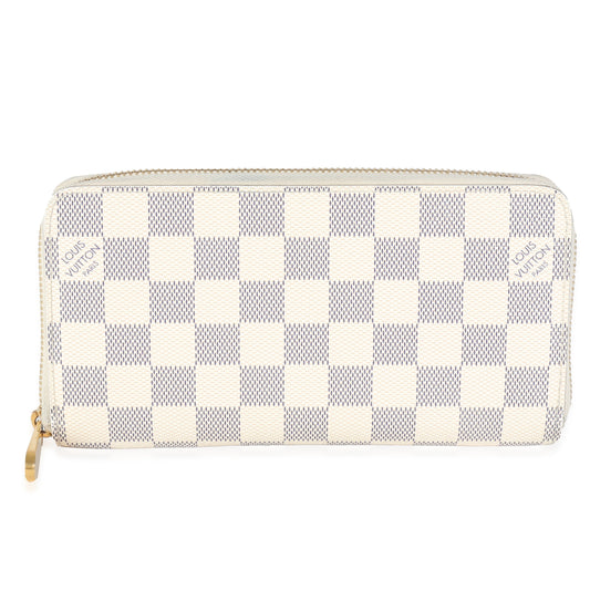 Louis Vuitton Damier Azur Zippy Canvas Wallet Case