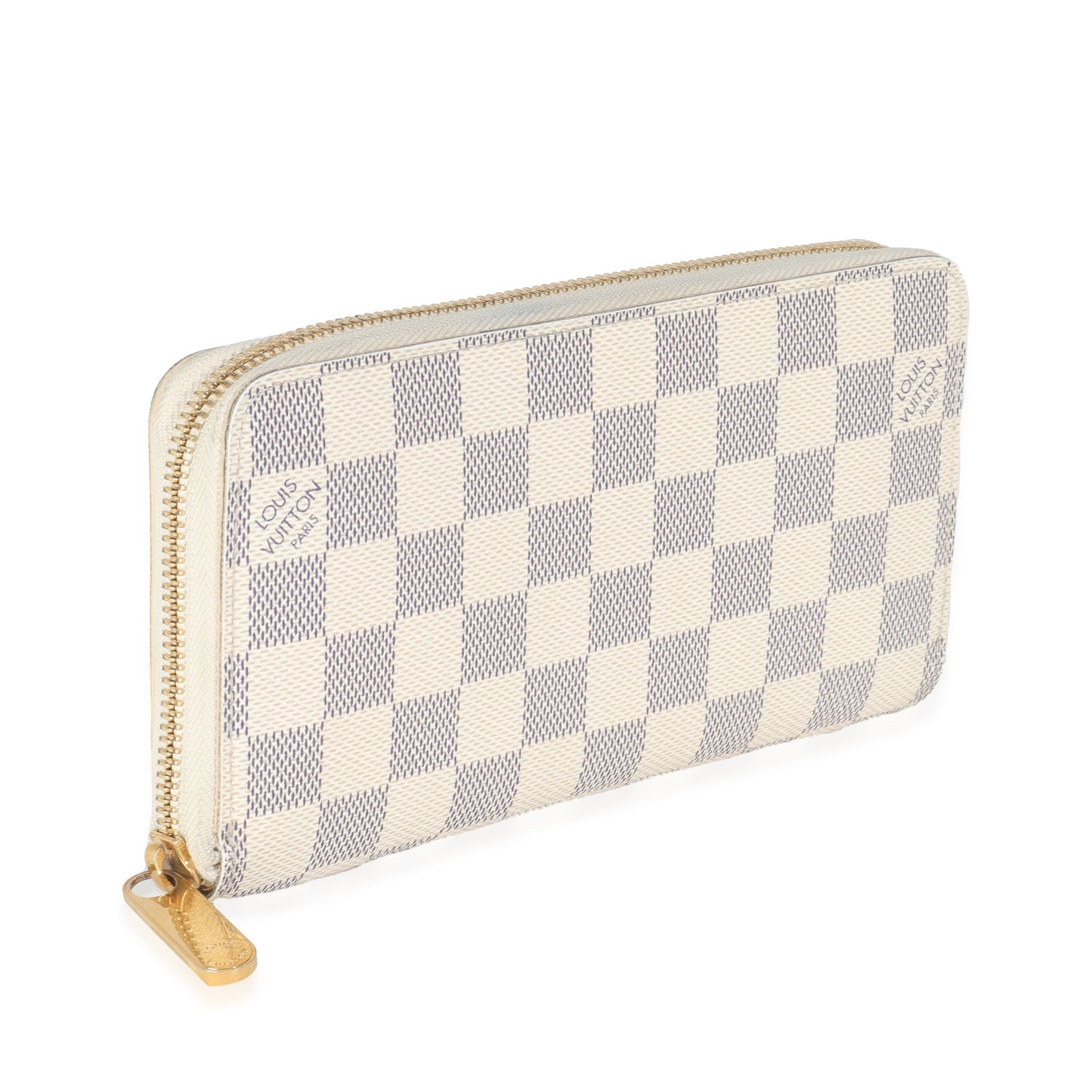 Louis Vuitton Damier Azur Zippy Canvas Wallet Case