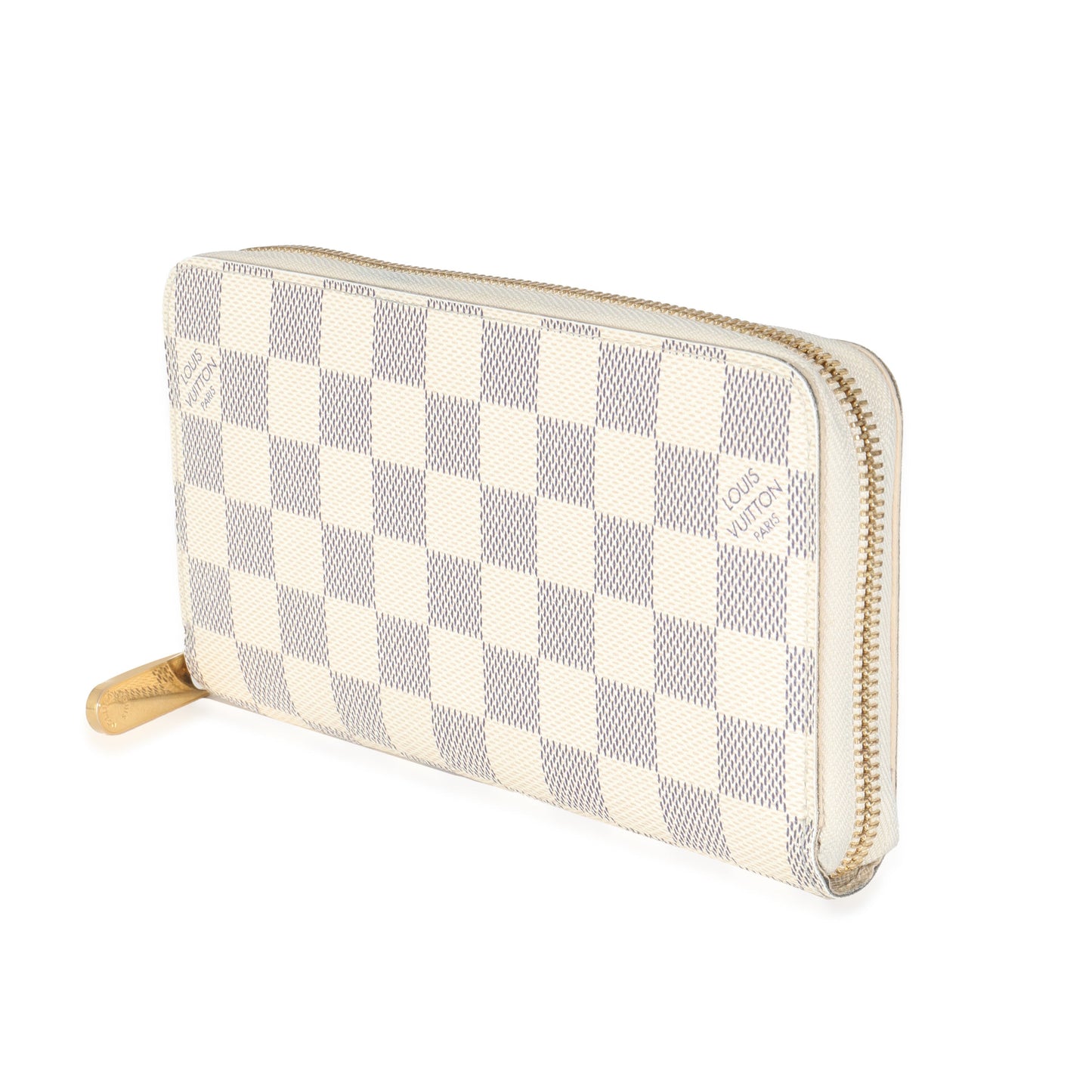 Louis Vuitton Damier Azur Zippy Canvas Wallet Case