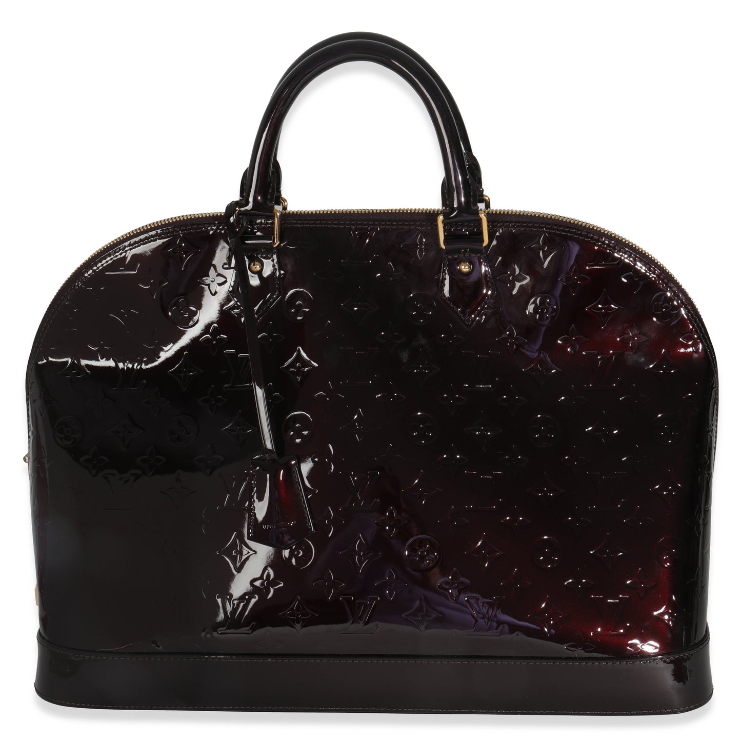 Louis Vuitton Amarante Vernis Alma GM XL Monogram Handbag
