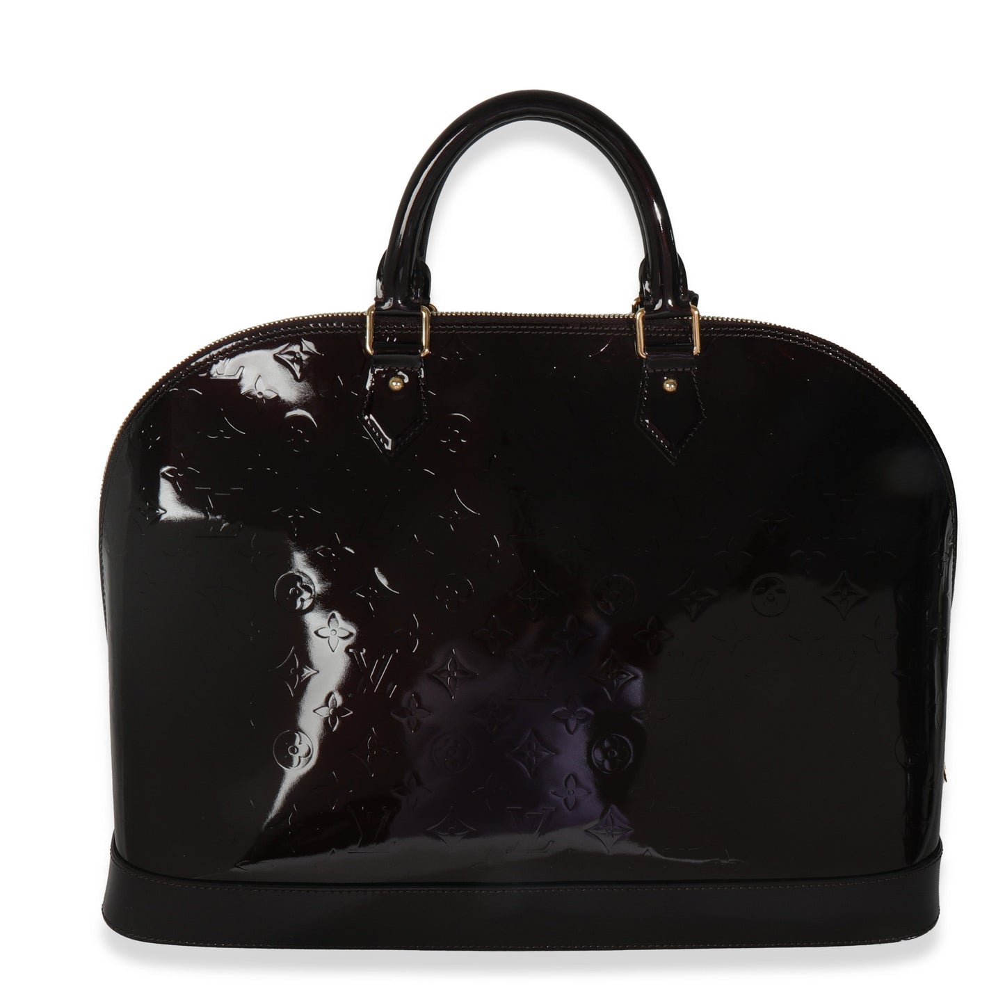 Louis Vuitton Amarante Vernis Alma GM XL Monogram Handbag