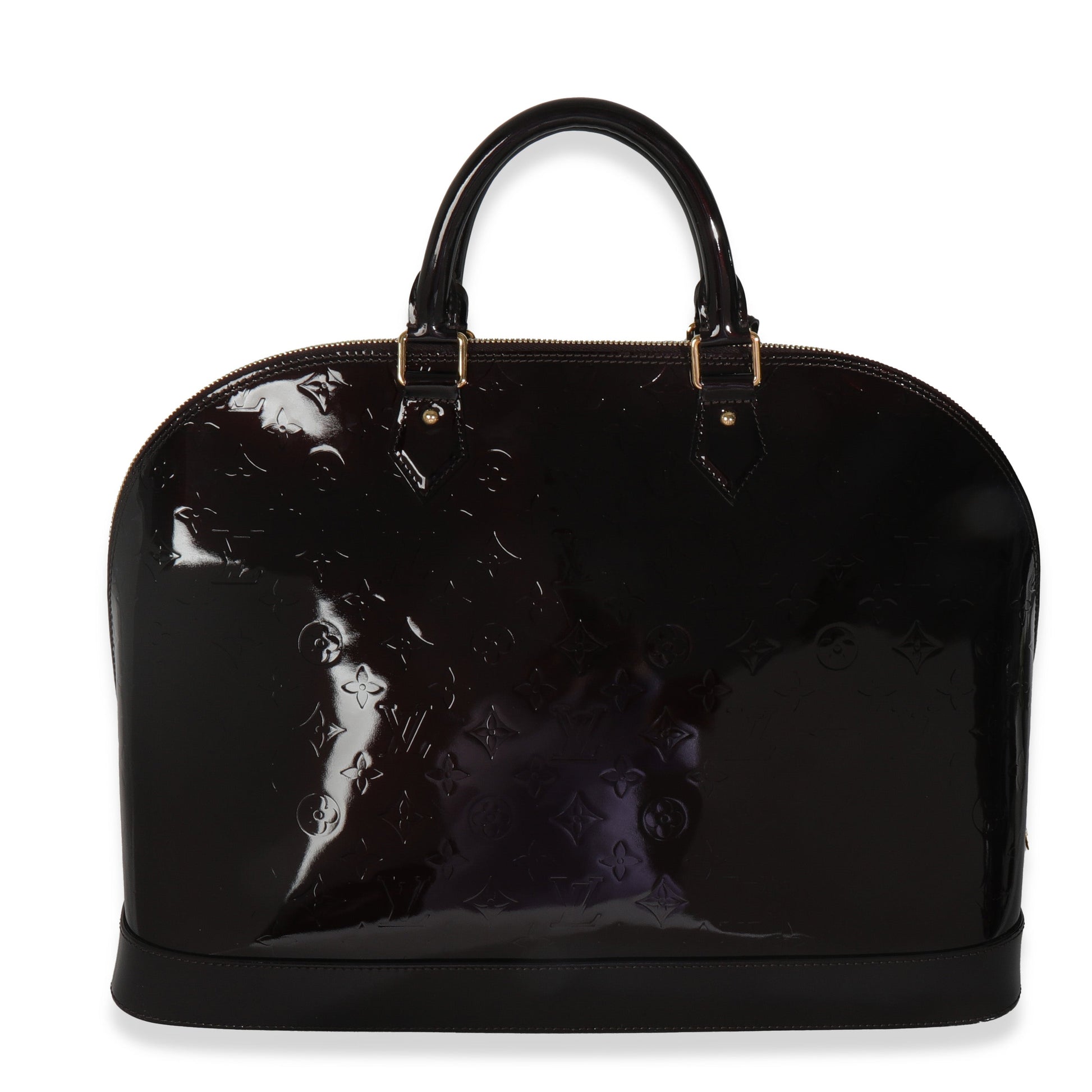 Louis Vuitton Amarante Vernis Alma GM XL Monogram Handbag