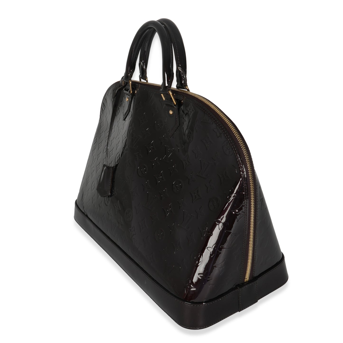 Louis Vuitton Amarante Vernis Alma GM XL Monogram Handbag