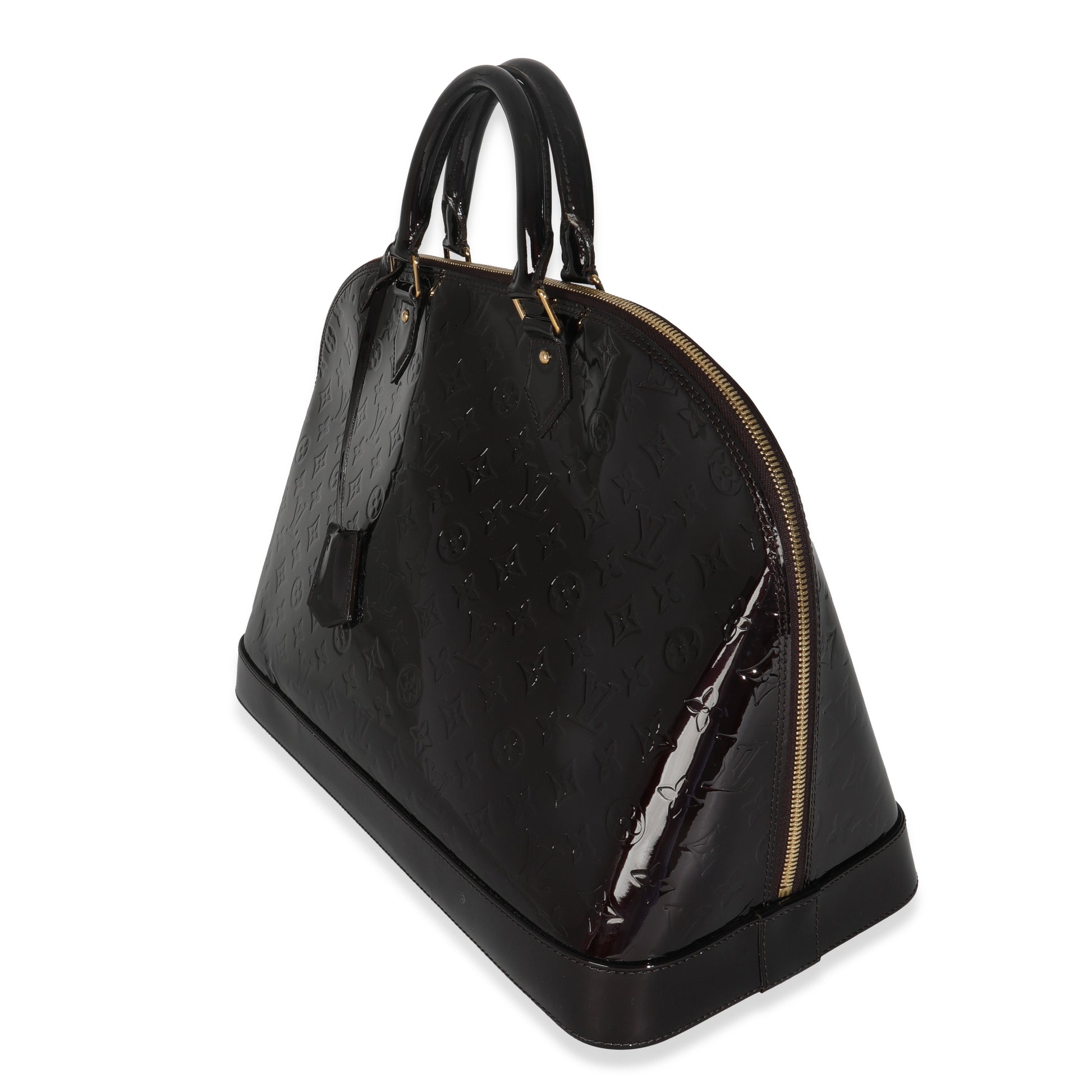 Louis Vuitton Amarante Vernis Alma GM XL Monogram Handbag